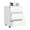 Tuhome Artemisa 3 Drawer Filing Cabinet, Four Casters, Superior Top, White ALB5974 - alternate 5
